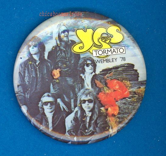 YES 1978 Wembley London pinback button badge y  