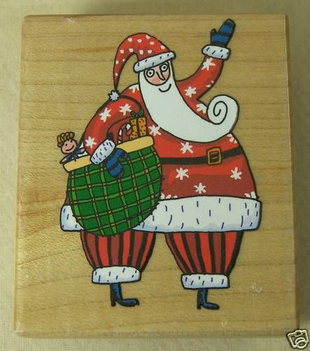 PSX RUBBER STAMP CONTEMPORARY SANTA CLAUS CG 3514 2003  