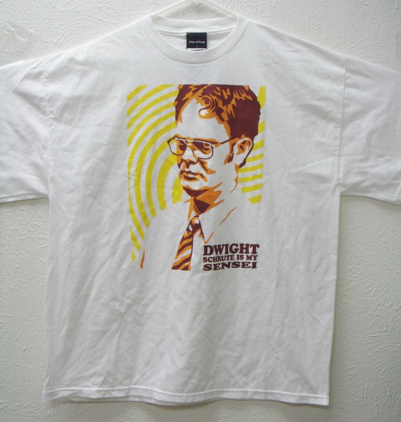 The Office DWIGHT SCHRUTE IS MY SENSE T Shirt White Size XL  