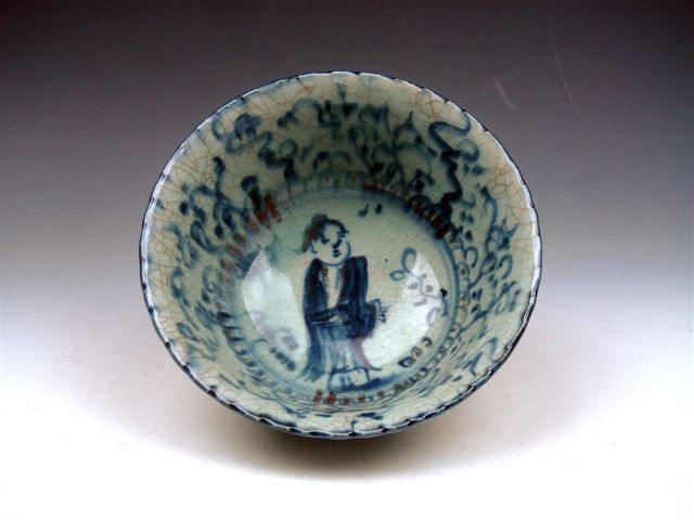 Ship From U.S* Vintage Chinese Blue&White Hand Painted Porcelain 
