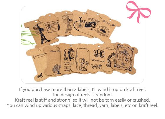 1YD Baobab Tree 40mm Cotton Label Ribbon Sewing Fabric Tape Labels 