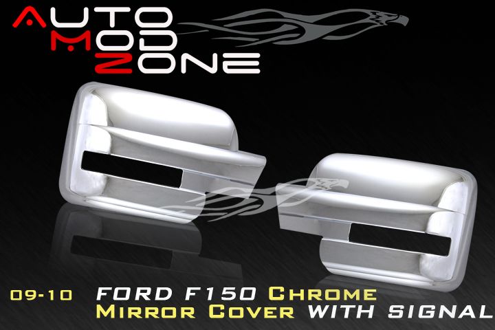09 10 Ford F 150 Chrome Mirror Cover Show Turn Signal  