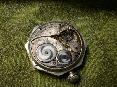 Antique Elgin Pocket Watch for Parts or Repair Nickel Case  