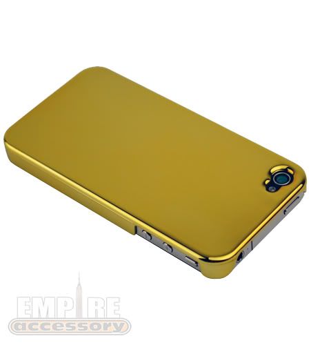 GOLD CHROME ULTRA SLIM THIN HARD CASE APPLE iPHONE 4G  