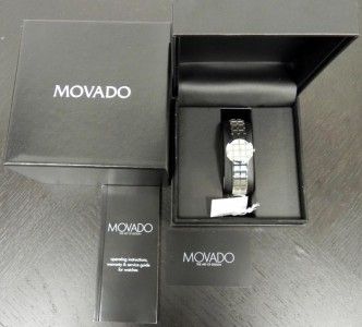 New Authentic Ladies Movado Modo 0605767 Quartz Watch with Box 