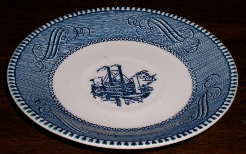Royal China Currier & Ives THE OLD GRIST MILL Saucer  