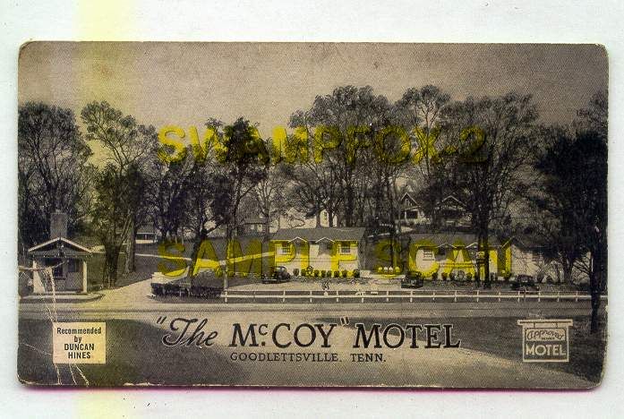 The McCoy Motel Goodlettsville TENNESSEE *OLD B/W*  