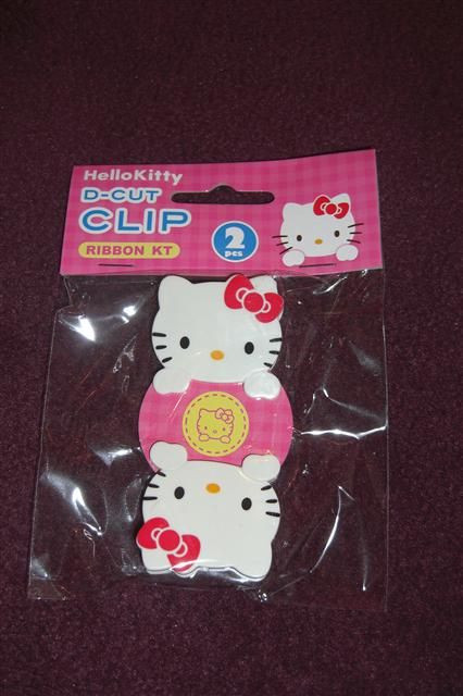 Hello Kitty Plastic Paper Clips x 2  Genuine UK Seller £2.99