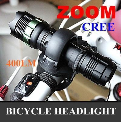 CREE Q5 400 lumen LED Cycling Bike Bicycle Head Light With Mount Zoom 