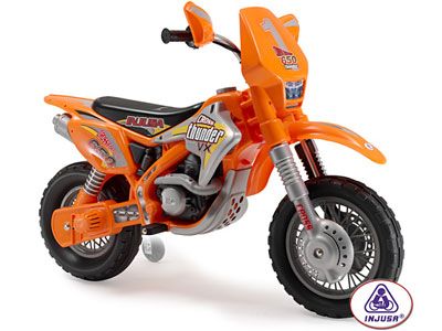 12v Thunder Max Injusa Electric Kid Ride Toy Dirt Bike  