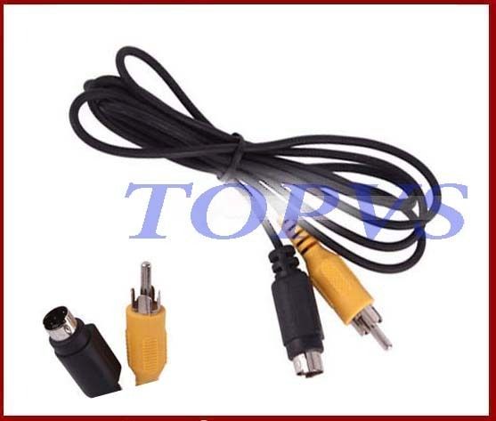 pin S video TV to AV RCA Cable Converter Adapter 1.5M  