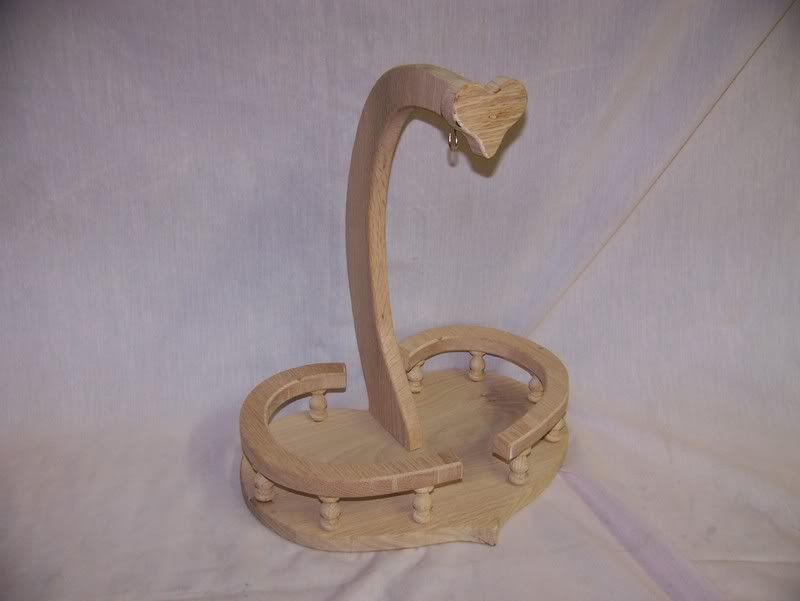 Custom Made Hand Crafted Wooden Banana Tree / Holder  