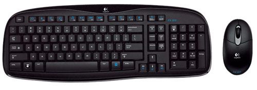 Logitech EX100 Cordless Desktop Wireless Keyboard & Mouse Combo 