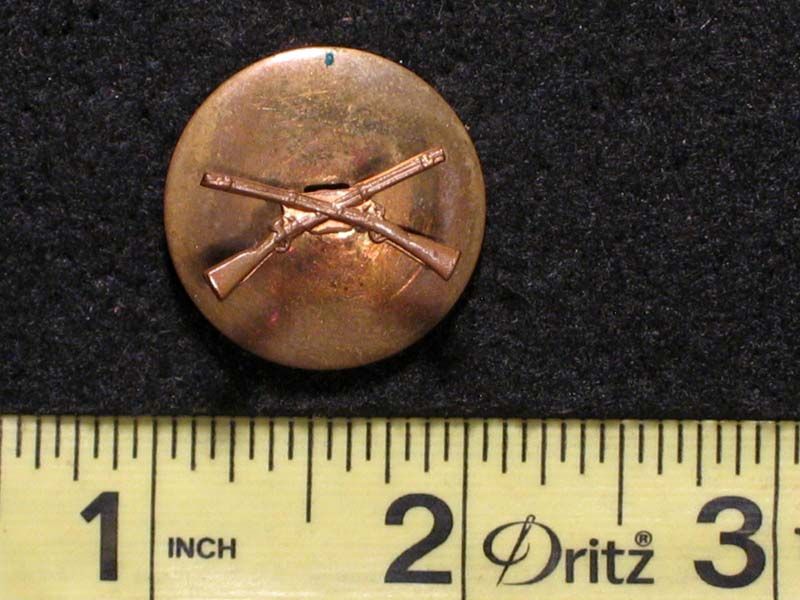   Vintage Military U.S. Army Infantry Insignia Screw Back Pin  
